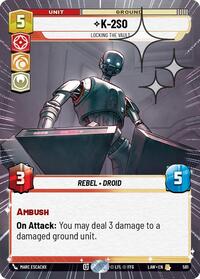 K-2S0 - Locking the Vault (Hyperspace Foil) #581