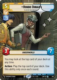 Hondo Ohnaka - Plays By His Own Rules (Hyperspace Foil) #596