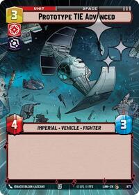Prototype TIE Advanced (Hyperspace Foil) #677