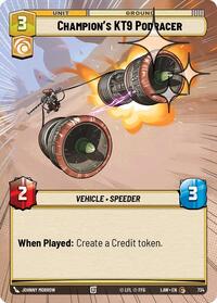 Champion's KT-9 Podracer (Hyperspace Foil) #734