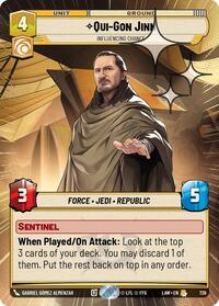 Qui-Gon Jinn - Influencing Chance (Hyperspace Foil) #739