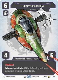 Fett's Firespray - In Pursuit (Prestige Foil) #853