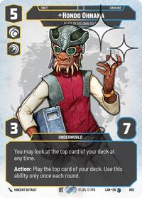 Hondo Ohnaka - Plays By His Own Rules (Prestige Foil) #858