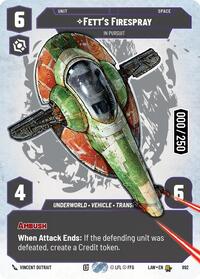 Fett's Firespray - In Pursuit (Serialized) #892