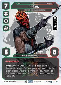 Maul - Master of the Shadow Collective (Serialized) #893