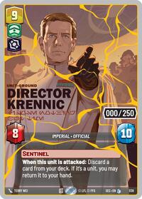 Director Krennic - I Lose Nothing But Time (Serialized) (Gold) #1136