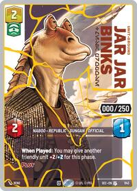Jar Jar Binks - Mesa Propose (Serialized) (Gold) #1143