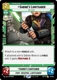 Sabine's Lightsaber - Not Alone #114/264
