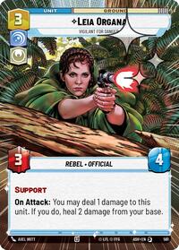 Leia Organa - Vigilant for Danger (Hyperspace Foil) #561