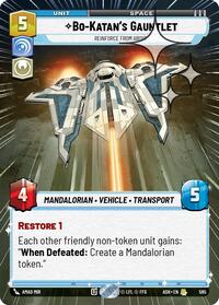 Bo-Katan's Gauntlet - Reinforce from Above (Hyperspace Foil) #565