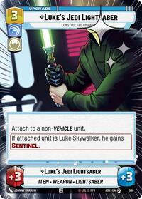 Luke's Jedi Lightsaber - Constructed by Hand (Hyperspace Foil) #568