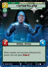 Captain Pellaeon - Plotting from the Shadows (Hyperspace Foil) #595