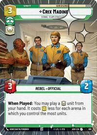 Crix Madine - Strike Team Strategist (Hyperspace Foil) #610