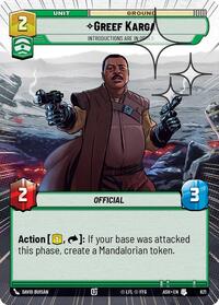 Greef Karga - Introductions are in Order (Hyperspace Foil) #621