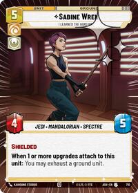 Sabine Wren - I Learned the Hard Way (Hyperspace Foil) #710