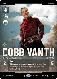 Cobb Vanth - Let Me Handle This (Prestige) #794