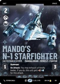 Mando's N-1 Starfighter - Faster than a Fathier (Prestige) #810