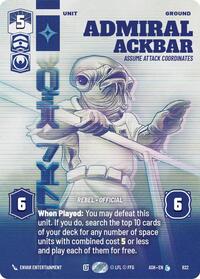 Admiral Ackbar - Assume Attack Coordinates (Prestige) #822