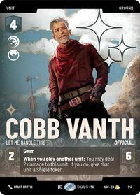 Cobb Vanth - Let Me Handle This (Prestige Foil) #841