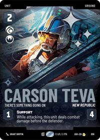 Carson Teva - There's Something Going On (Prestige Foil) #856