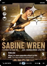 Sabine Wren - I Learned the Hard Way (Prestige Foil) #858