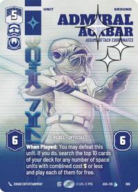 Admiral Ackbar - Assume Attack Coordinates (Prestige Foil) #869