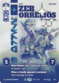 Zeb Orrelios - Fists Work Every Time (Prestige Foil) #871