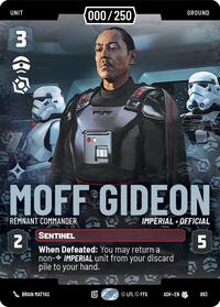 Moff Gideon - Remnant Commander (Serialized) #893