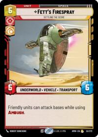 Fett's Firespray - Settling the Score #53/272