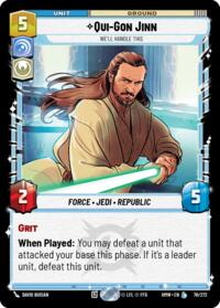 Qui-Gon Jinn - We'll Handle This #78/272