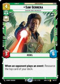 Saw Gerrera - Shadowlands Insurgent #119/272