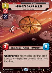 Dooku's Solar Sailer - Droid Army Portent (Hyperspace) #426