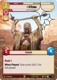 A'Koba - Restless Raider (Hyperspace Foil) #562