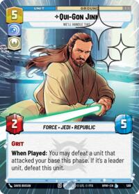 Qui-Gon Jinn - We'll Handle This (Hyperspace Foil) #588