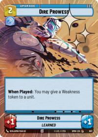 Dire Prowess (Hyperspace Foil) #607