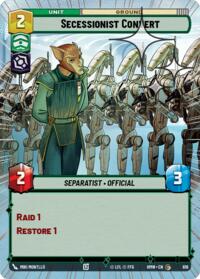 Secessionist Convert (Hyperspace Foil) #616