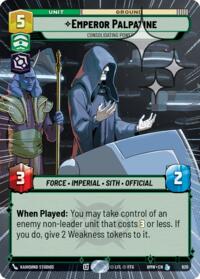 Emperor Palpatine - Consolidating Power (Hyperspace Foil) #620