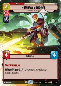 Babwa Venomor - Burning Kashyyyk (Hyperspace Foil) #662