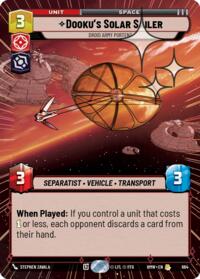 Dooku's Solar Sailer - Droid Army Portent (Hyperspace Foil) #664