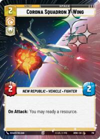 Corona Squadron X-Wing (Hyperspace Foil) #719