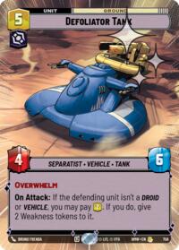 Defoliator Tank (Hyperspace Foil) #758