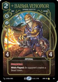 Babwa Venomor - Burning Kashyyyk (Prestige) #814