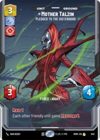 Mother Talzin - Pledged to the Sisterhood (Prestige) #840