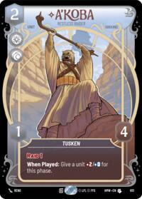 A'Koba - Restless Raider (Prestige Foil) #851
