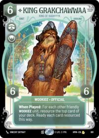 King Grakchawwaa - King of Kashyyyk (Prestige Foil) #861