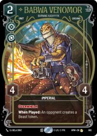 Babwa Venomor - Burning Kashyyyk (Prestige Foil) #862