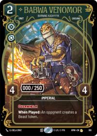 Babwa Venomor - Burning Kashyyyk (Serialized) #910