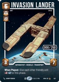 Invasion Lander (Serialized) #923