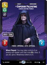 Emperor Palpatine - Consolidating Power (Serialized) #932