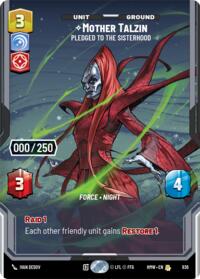 Mother Talzin - Pledged to the Sisterhood (Serialized) #936
